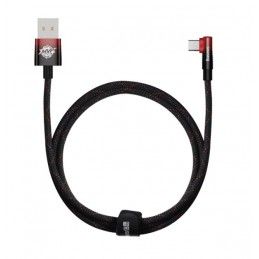 Kabel kątowy BASEUS USB-A - USB-C MVP 2 100W 1m Czarno-Czerwony